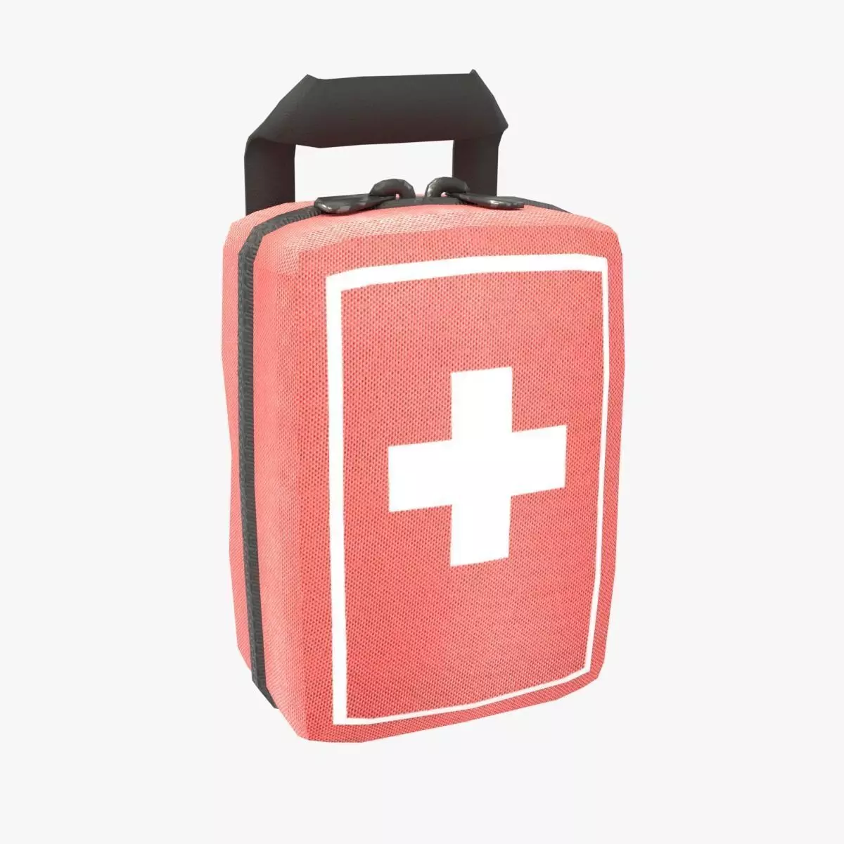 First Aid Kit Low-poly 3D model_0
