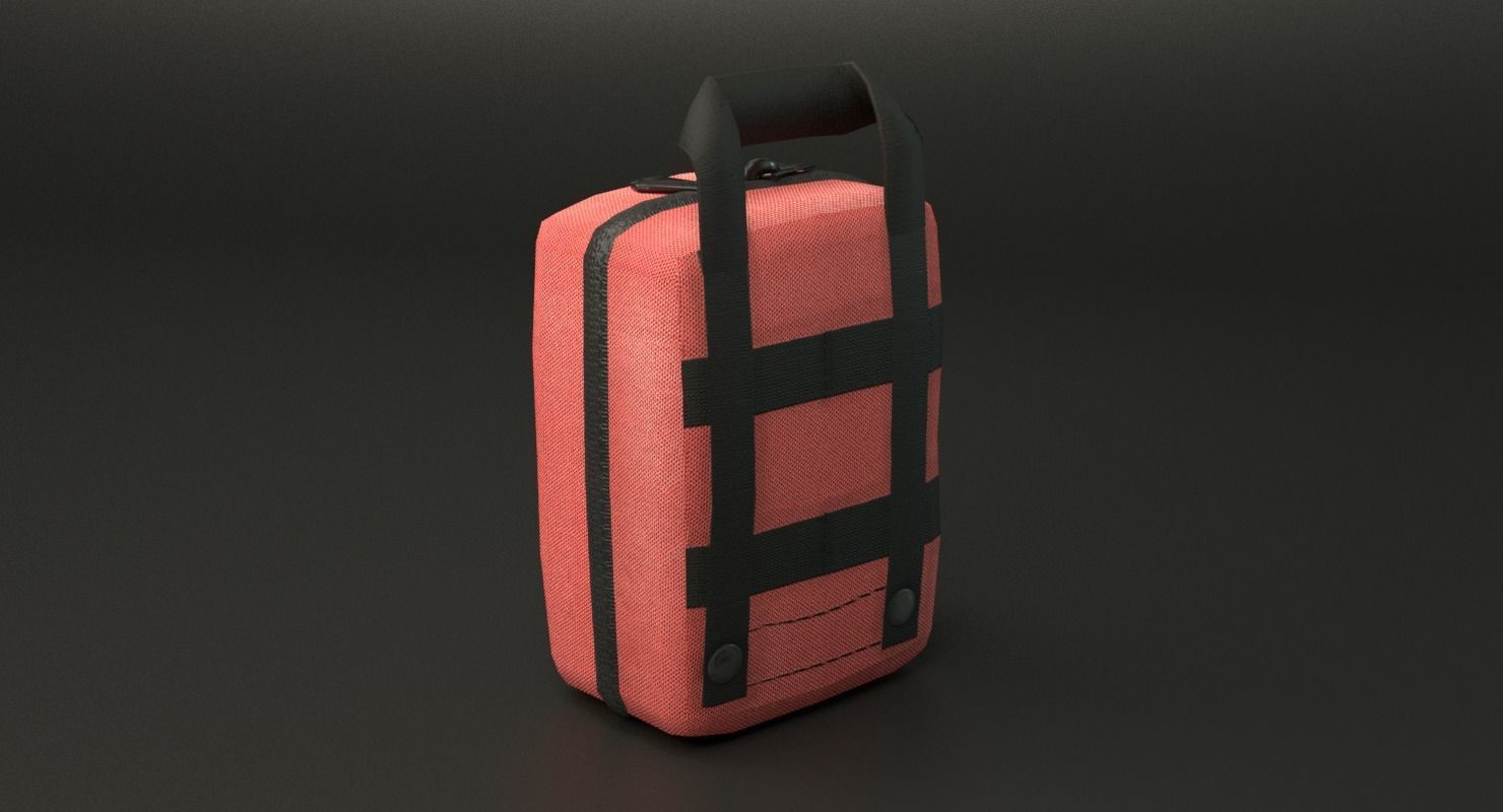 First Aid Kit Low-poly 3D model_22