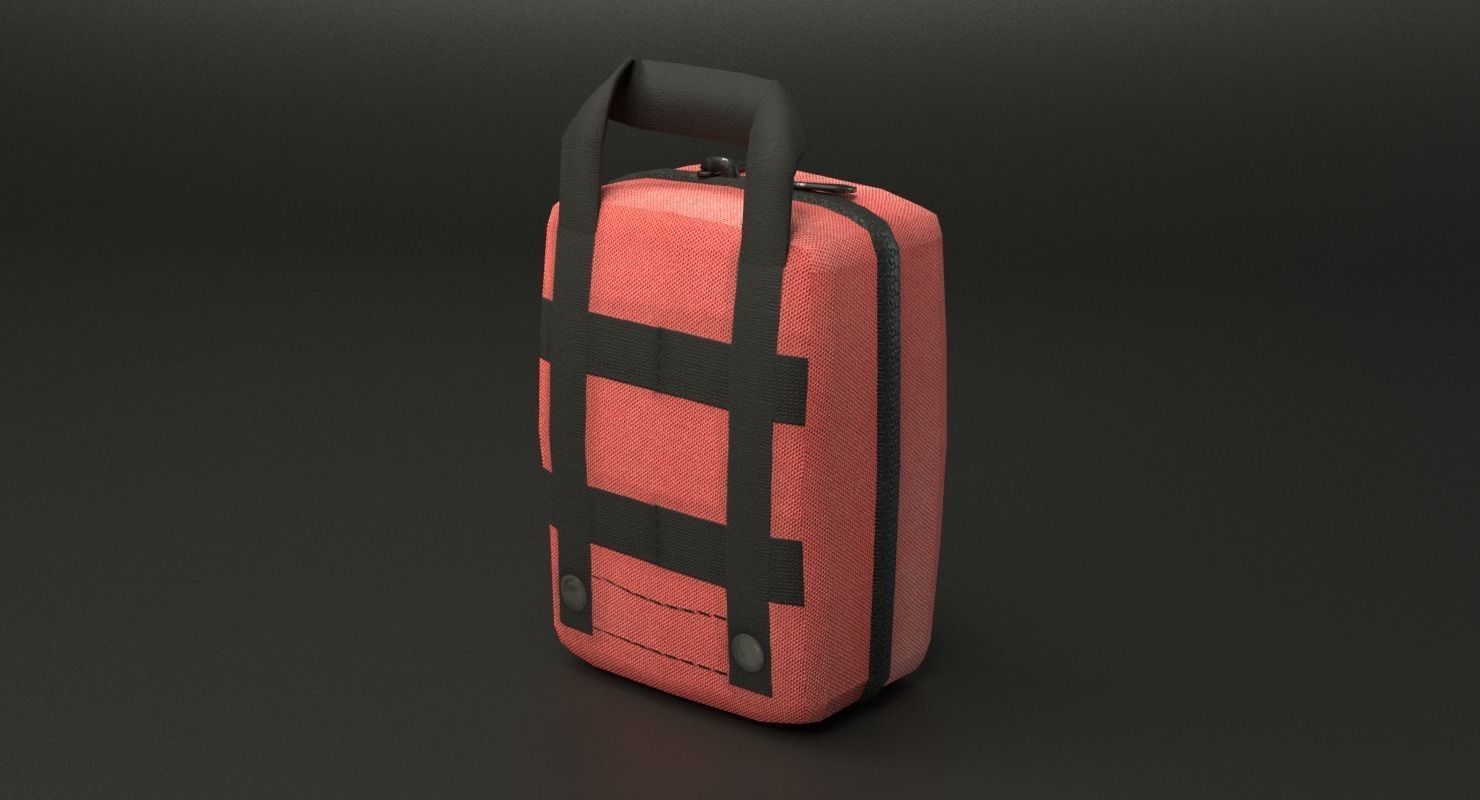 First Aid Kit Low-poly 3D model_26