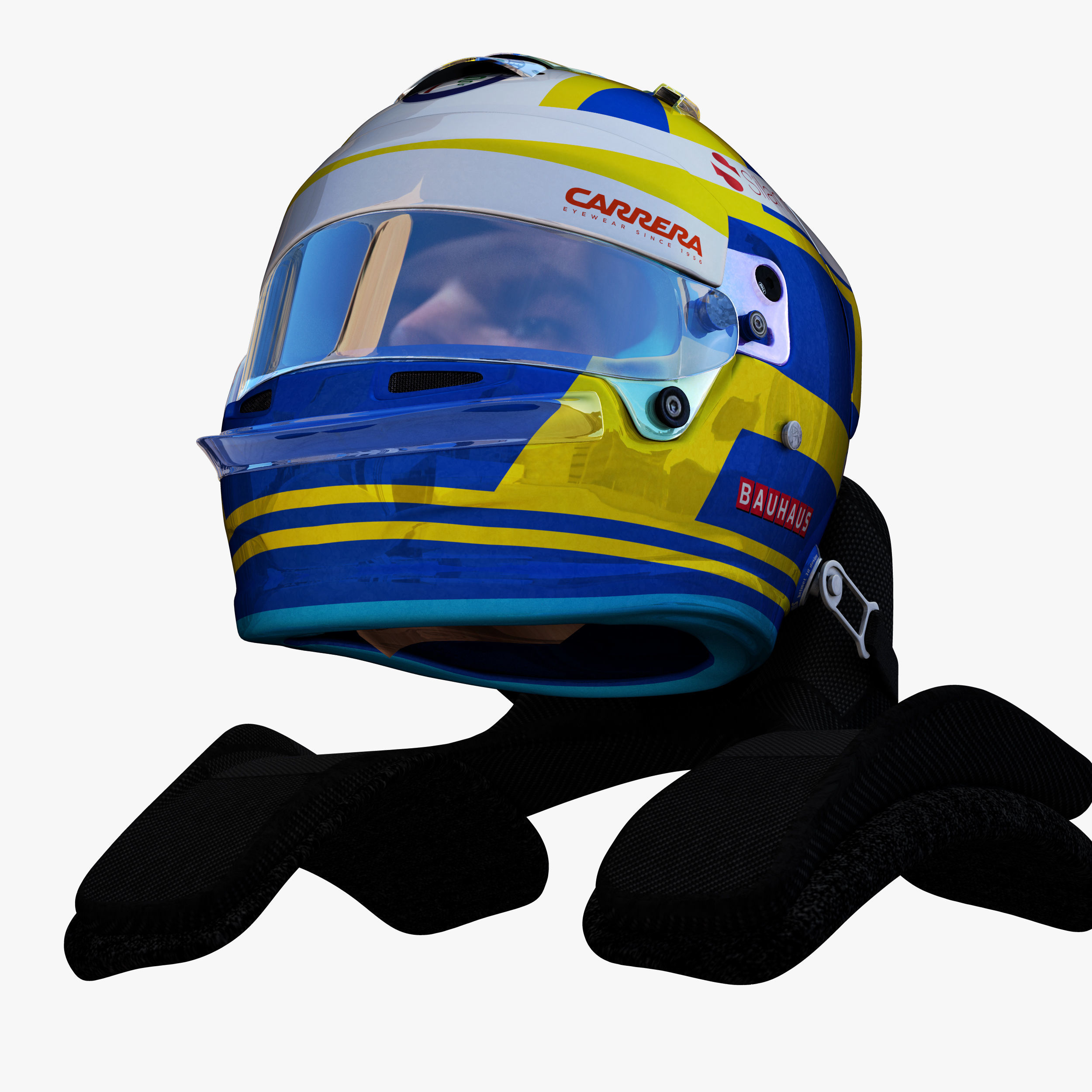 Ericsson helmet 2018 Low-poly 3D model_7