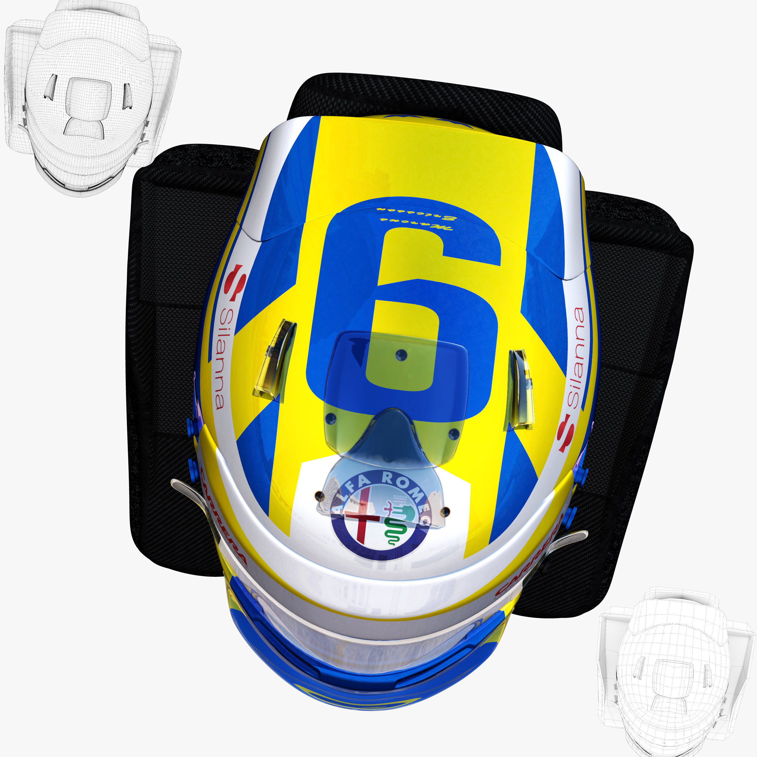 Ericsson helmet 2018 Low-poly 3D model_5