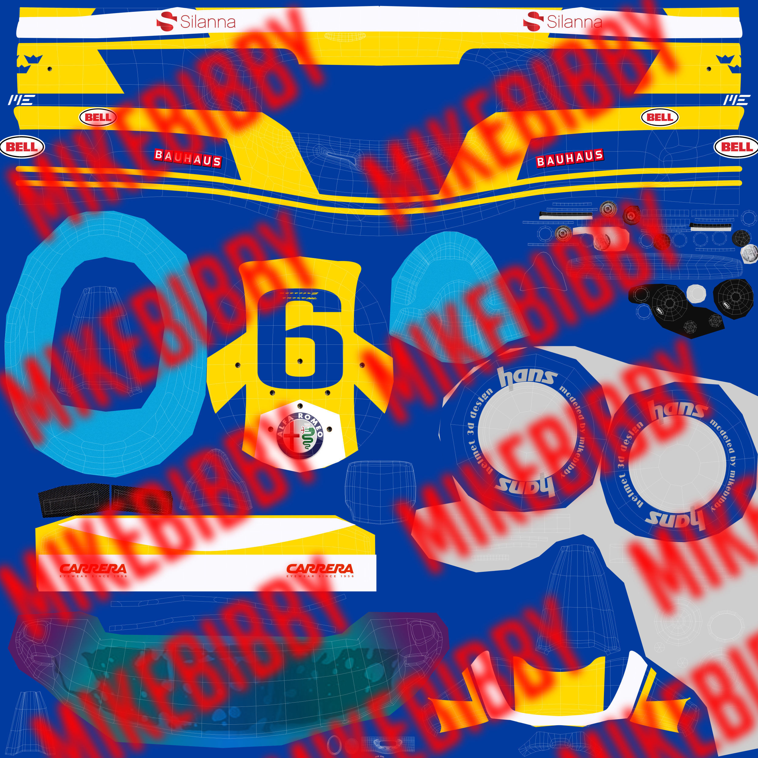 Ericsson helmet 2018 Low-poly 3D model_12