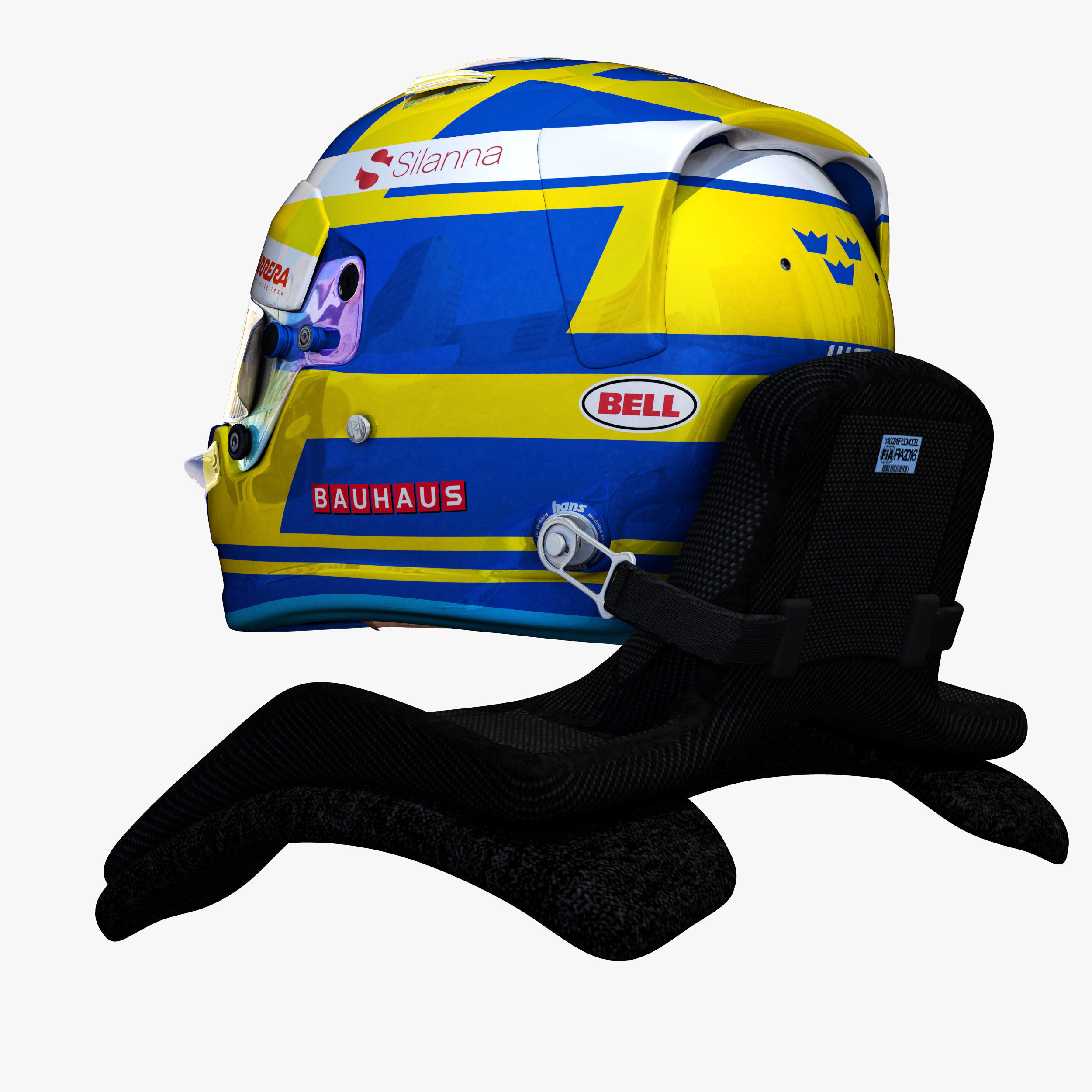 Ericsson helmet 2018 Low-poly 3D model_8