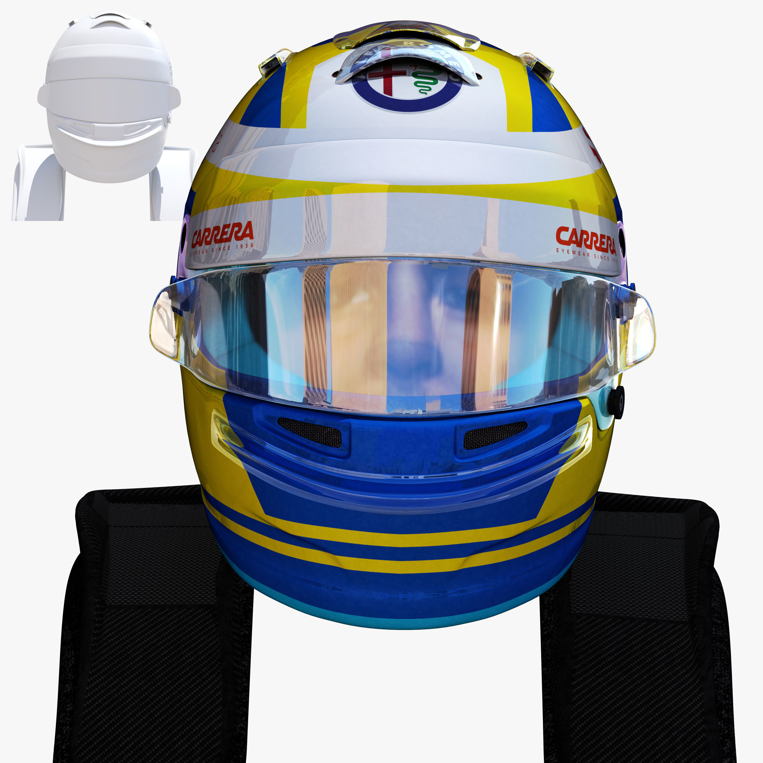 Ericsson helmet 2018 Low-poly 3D model_3