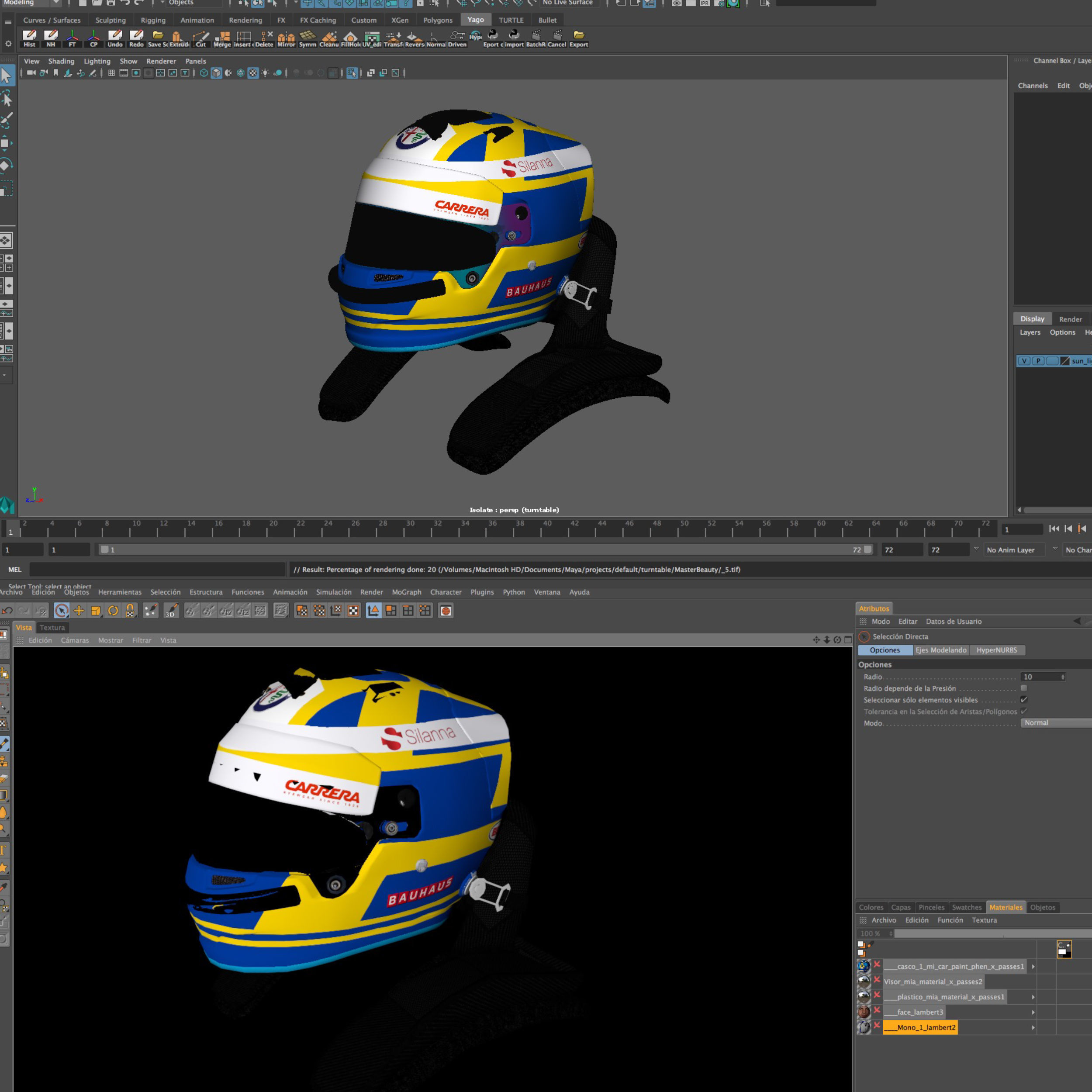 Ericsson helmet 2018 Low-poly 3D model_10
