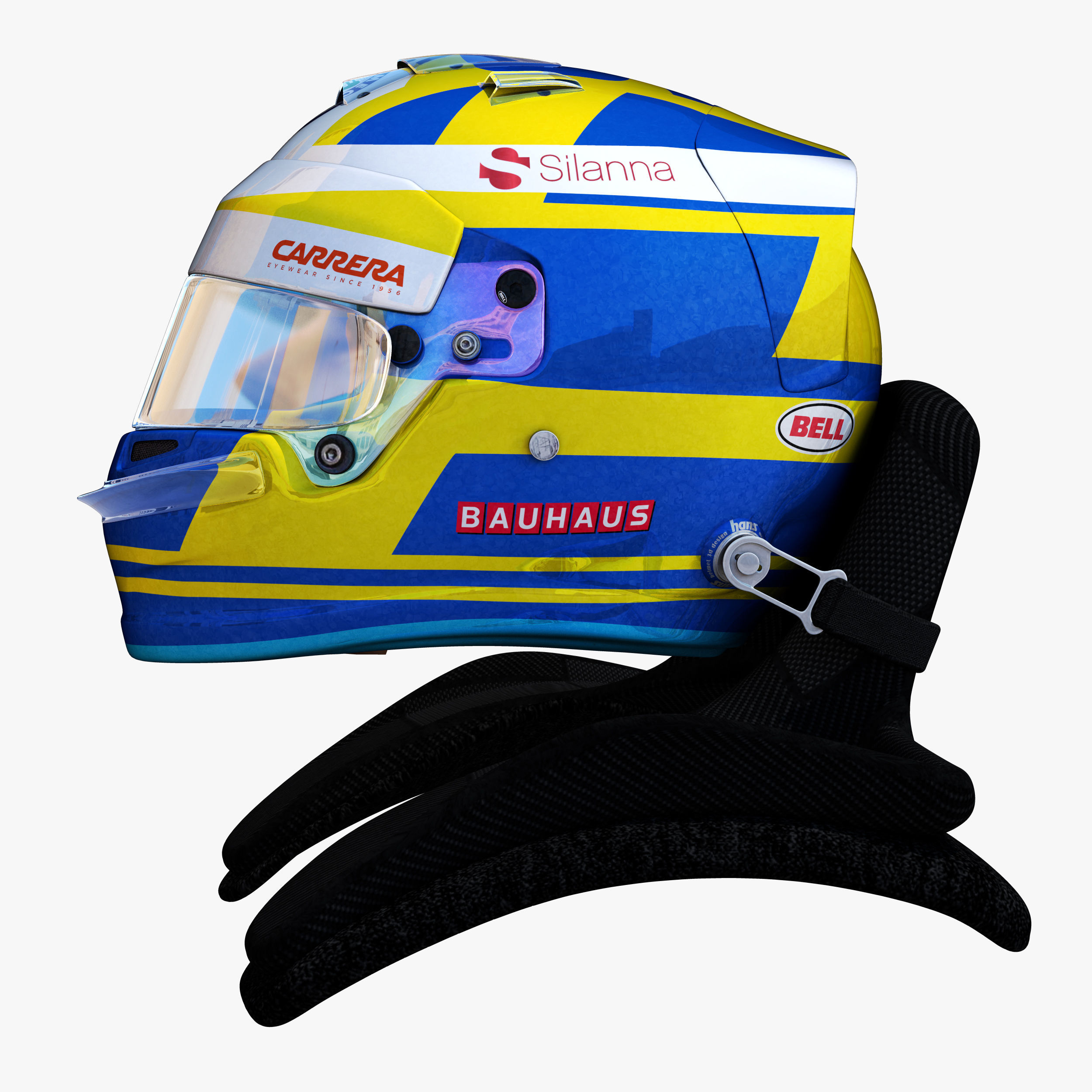 Ericsson helmet 2018 Low-poly 3D model_1