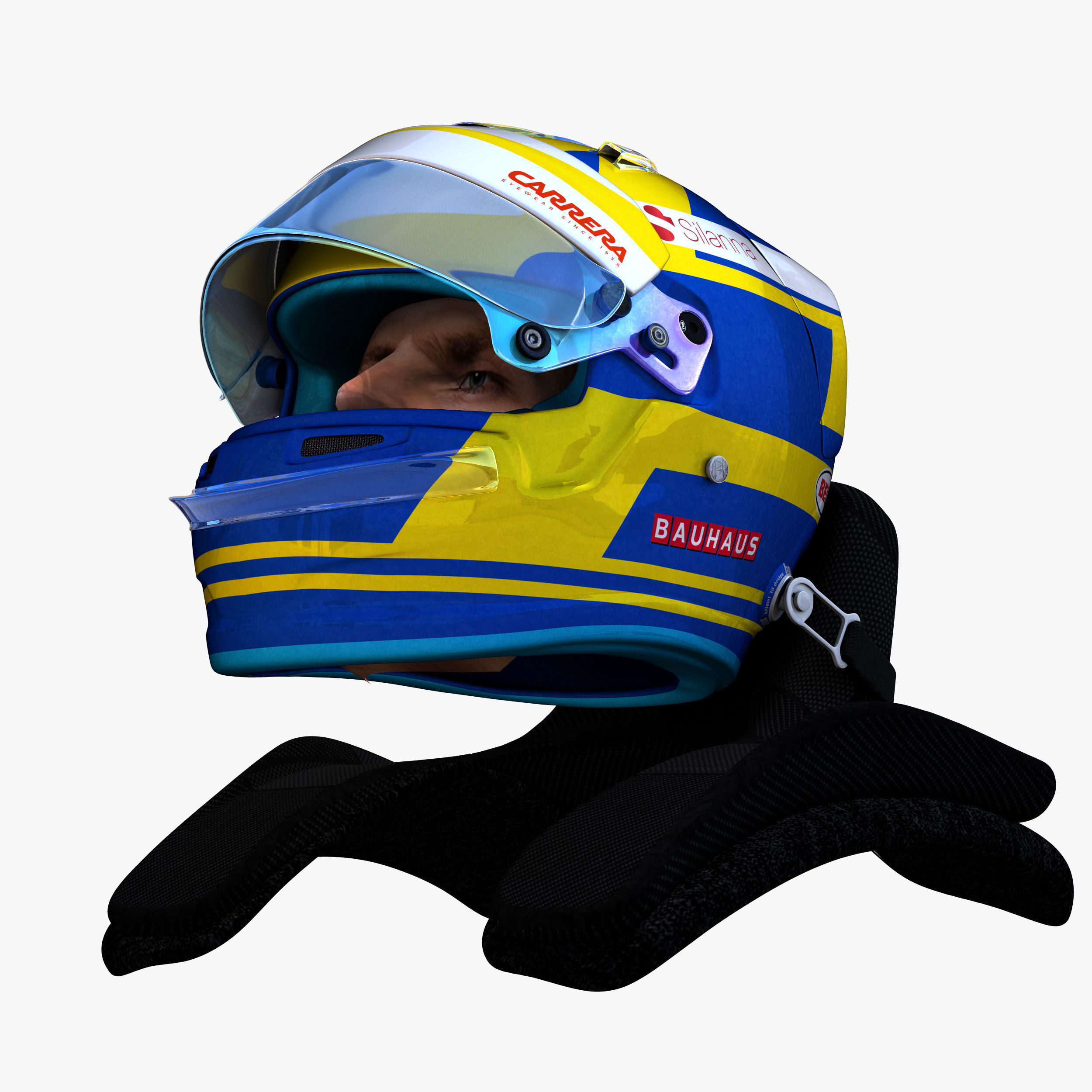 Ericsson helmet 2018 Low-poly 3D model_6