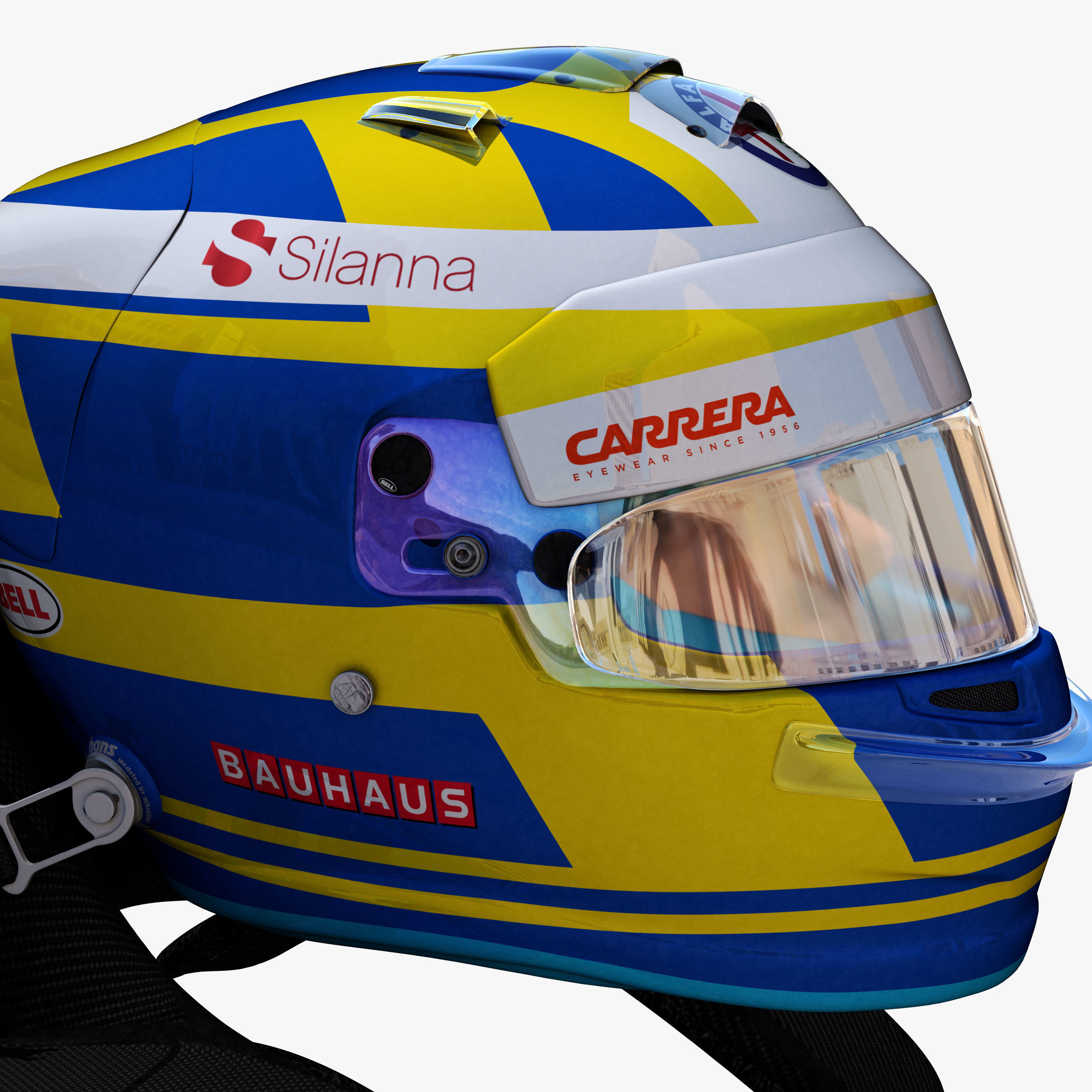 Ericsson helmet 2018 Low-poly 3D model_9