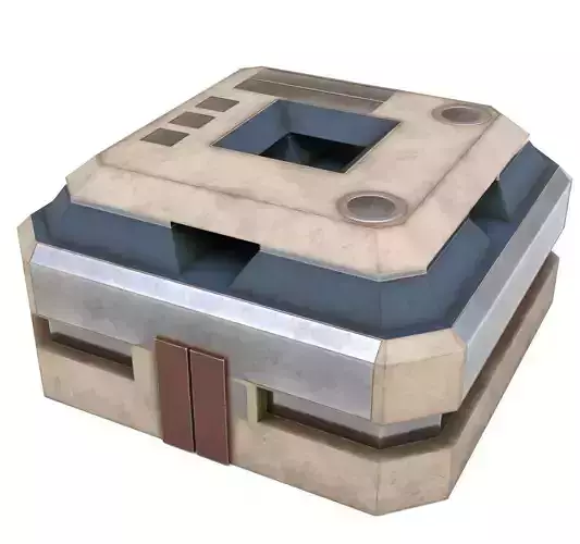 Sci Fi Base - Game Ready - VR AR Low-poly 3D model
