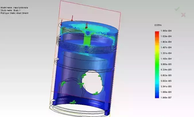 Piston cylinder 3D model