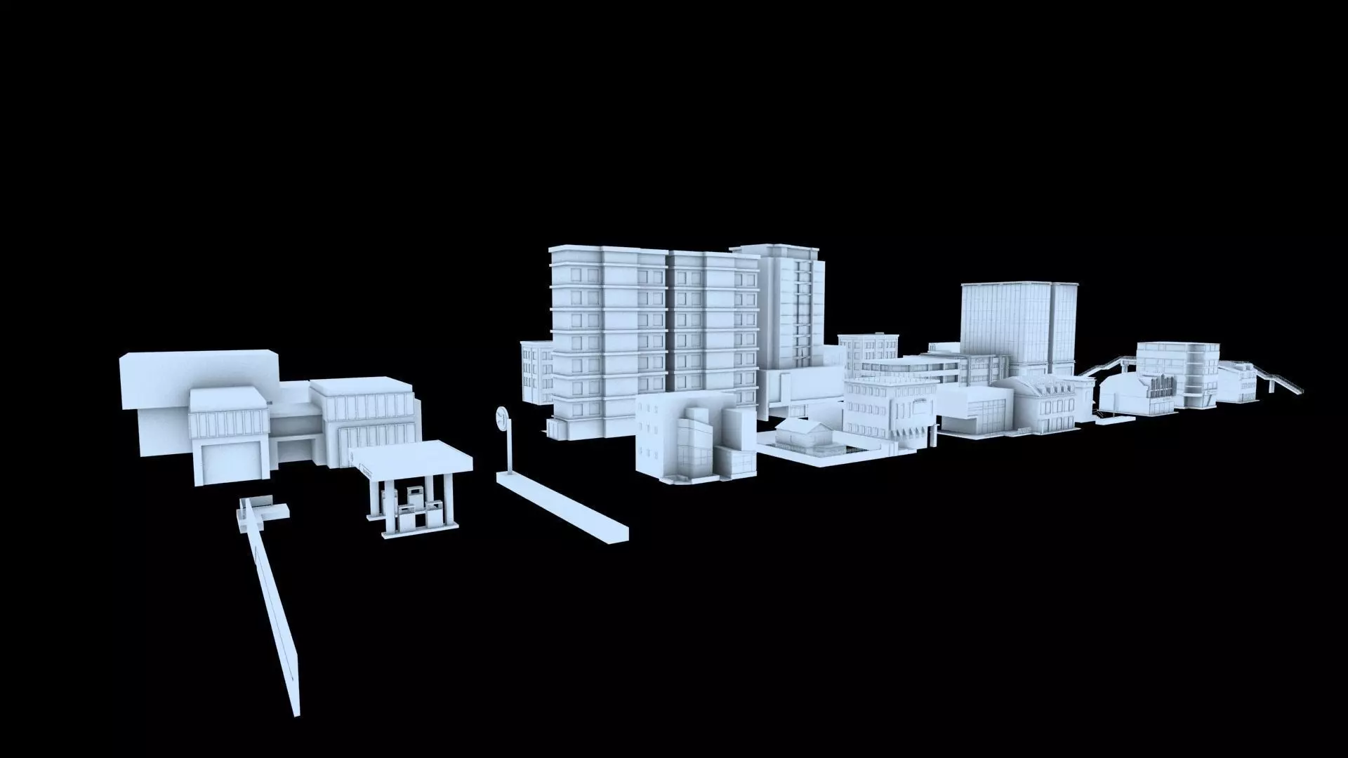 building set city 3D model_0