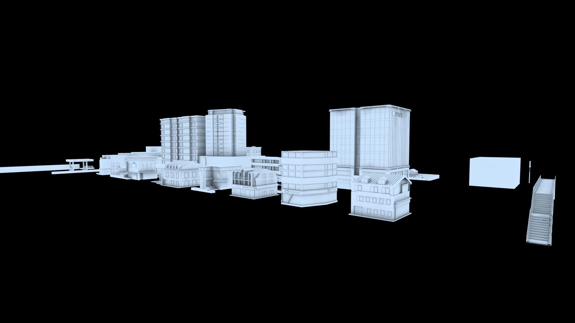 building set city 3D model_1