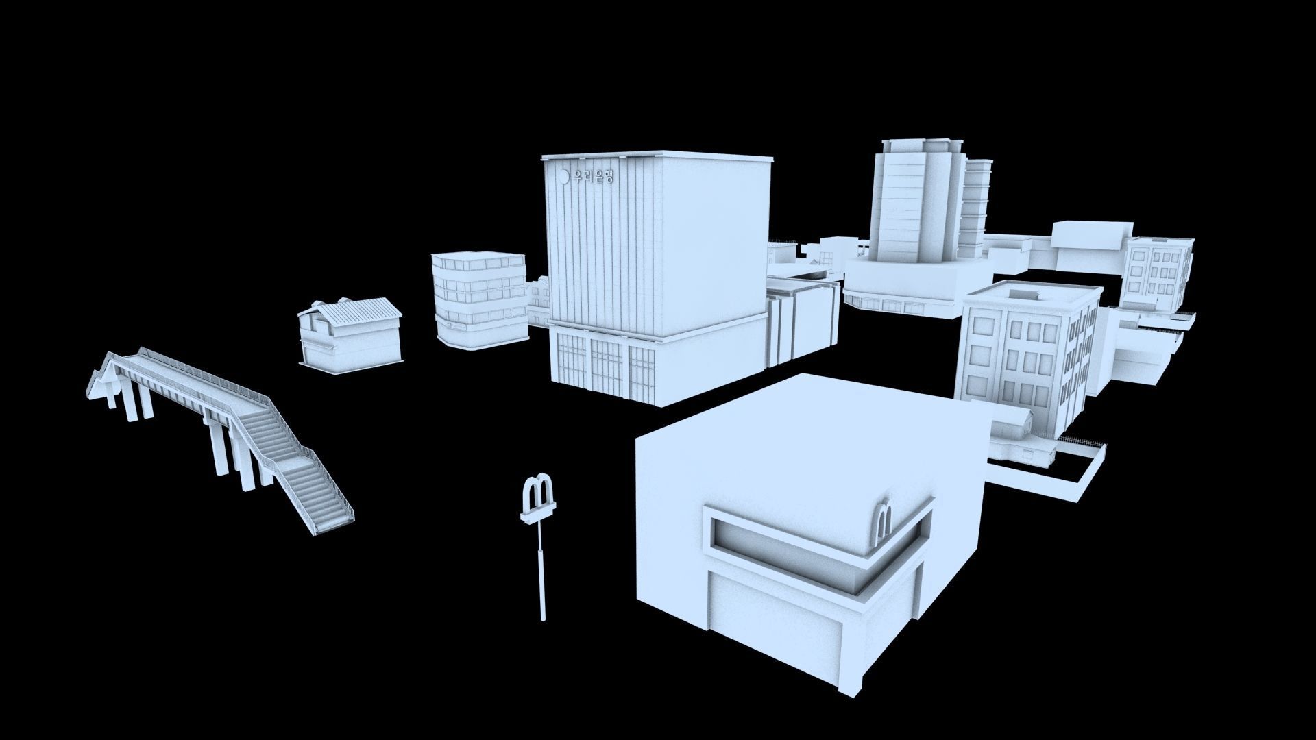 building set city 3D model_2