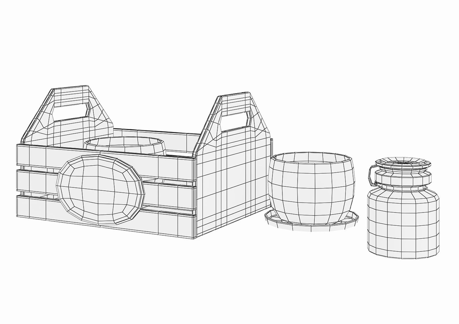 Decorative set w4 3D model_22