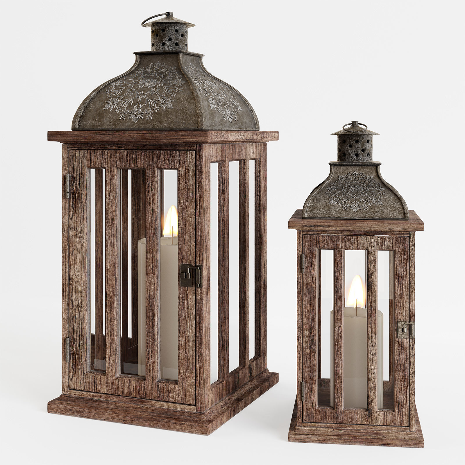 Decorative set w4 3D model_3