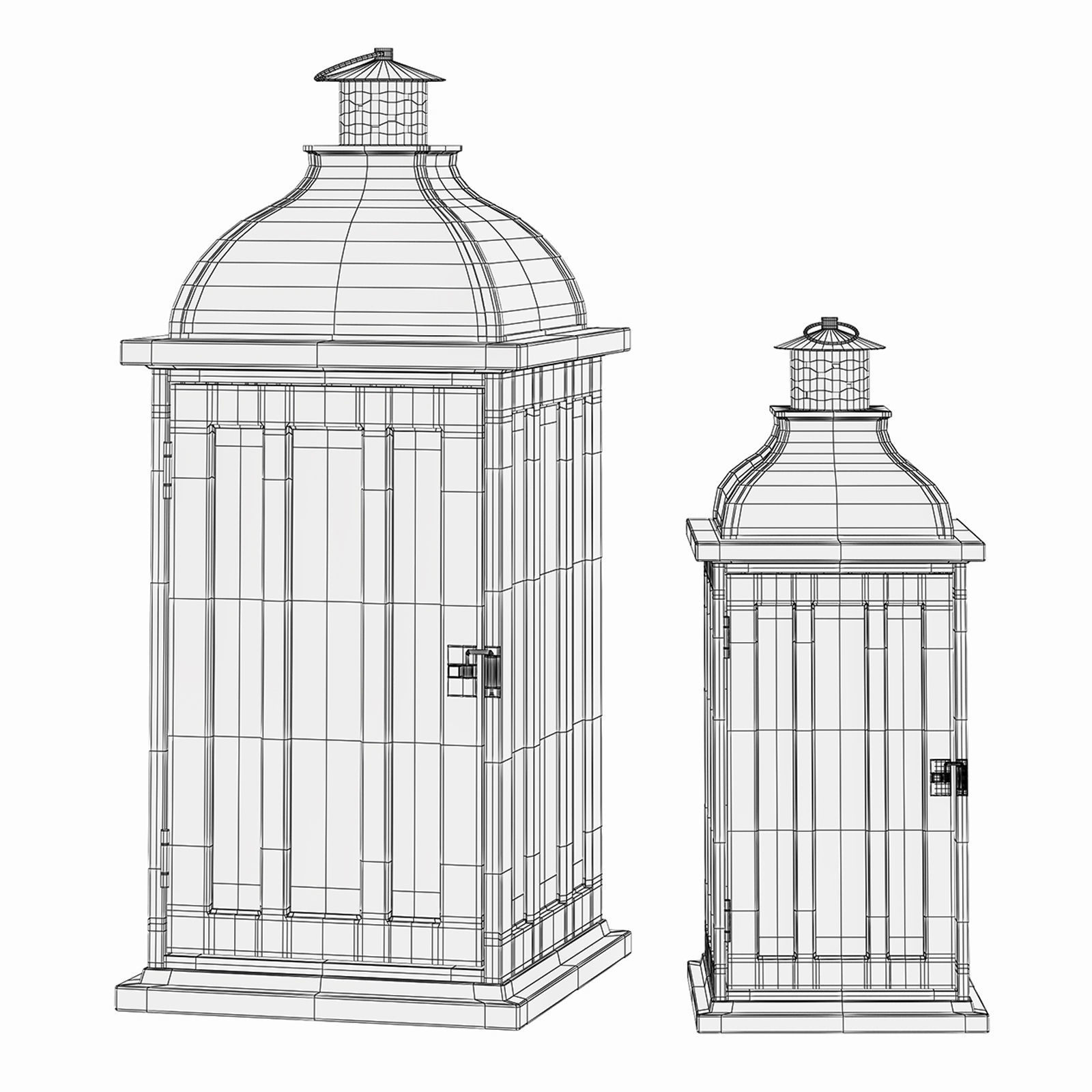 Decorative set w4 3D model_17