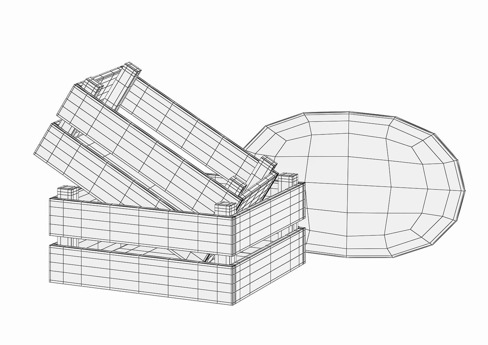 Decorative set w4 3D model_23