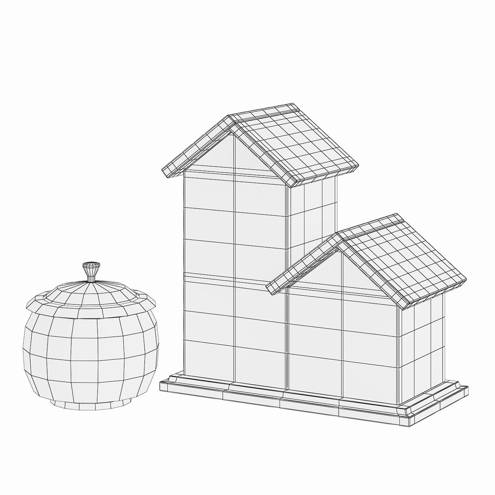 Decorative set w4 3D model_24