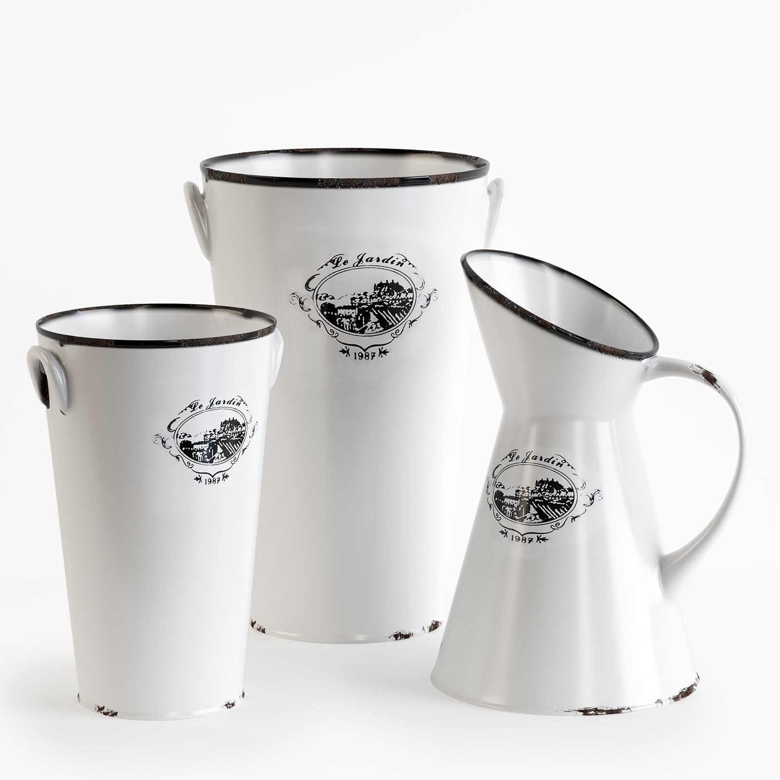 Decorative set w4 3D model_13