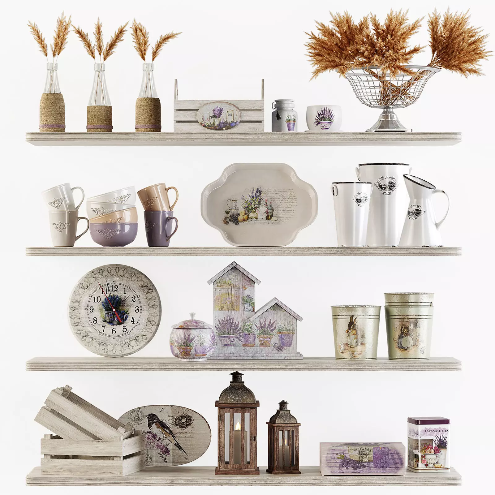 Decorative set w4 3D model_0