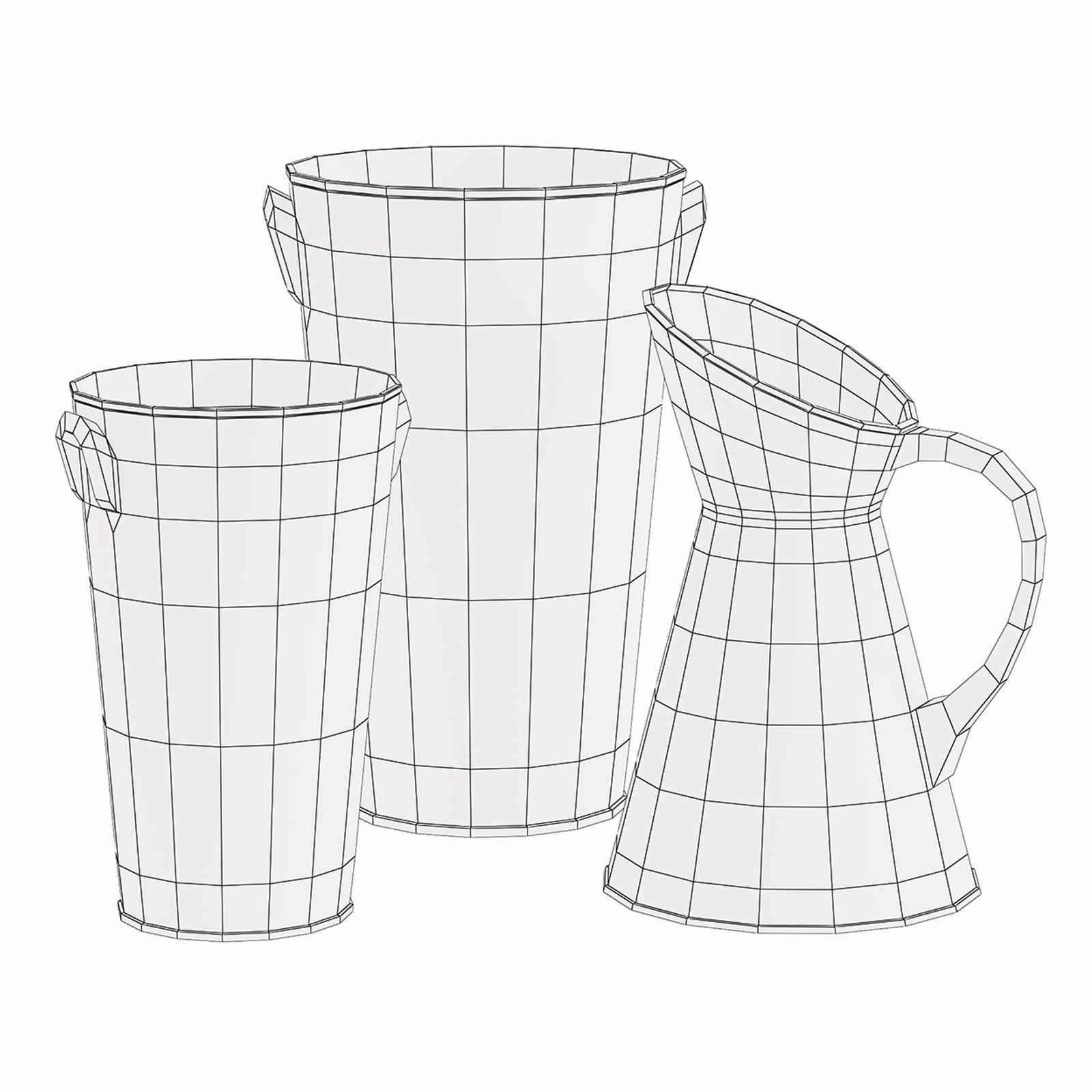 Decorative set w4 3D model_27