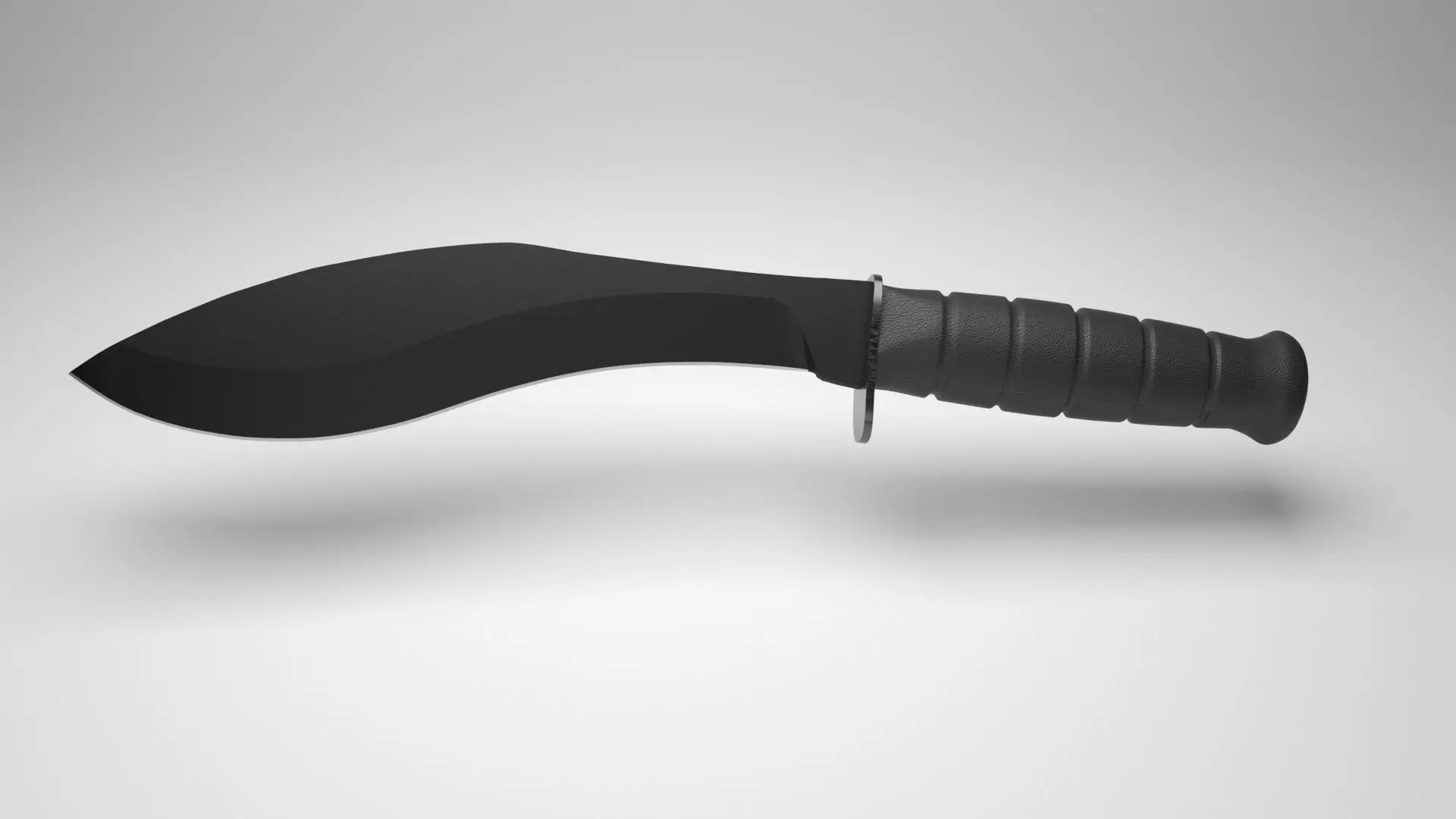 Kukri Knife Low-poly 3D model_0
