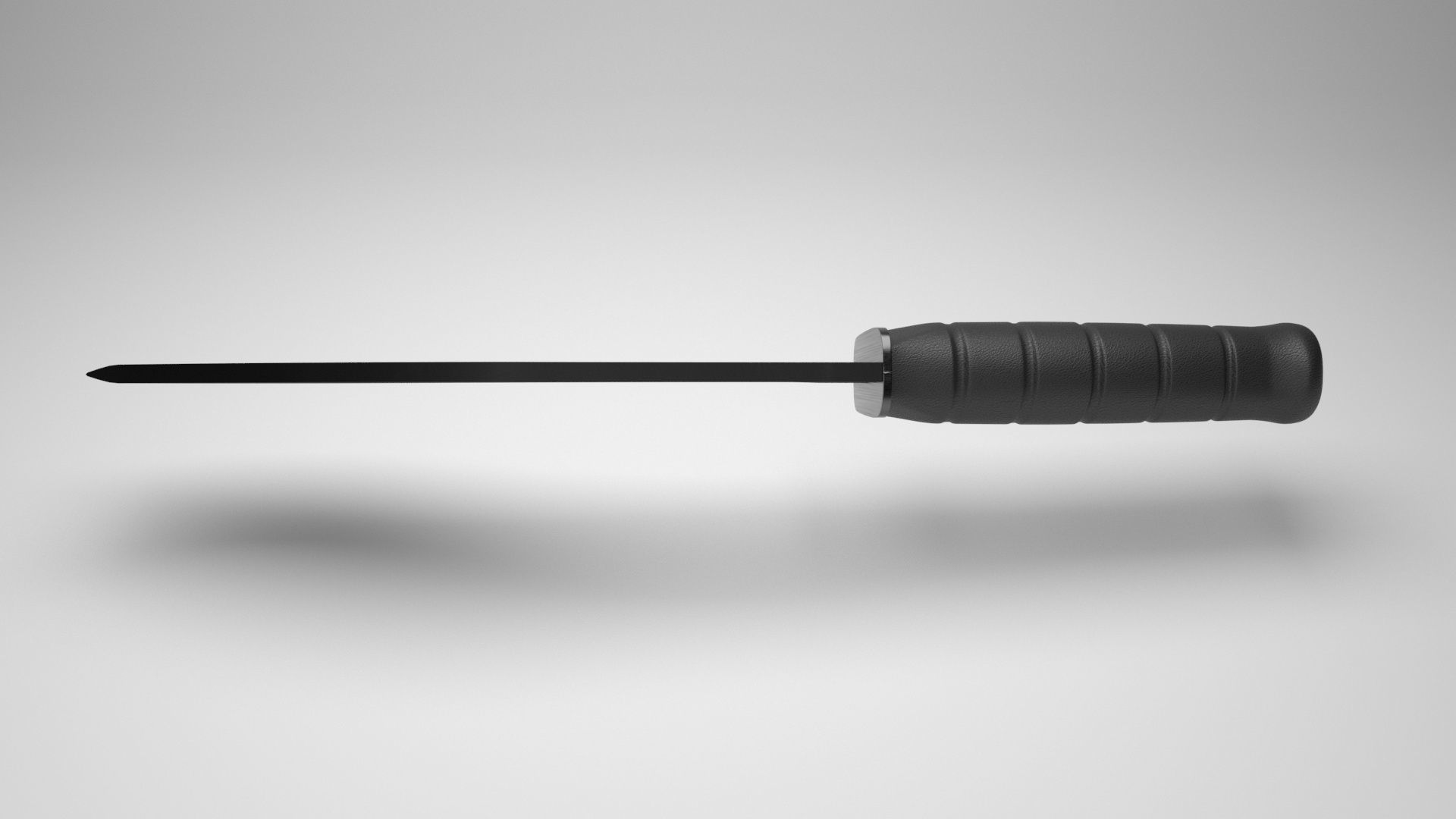 Kukri Knife Low-poly 3D model_1