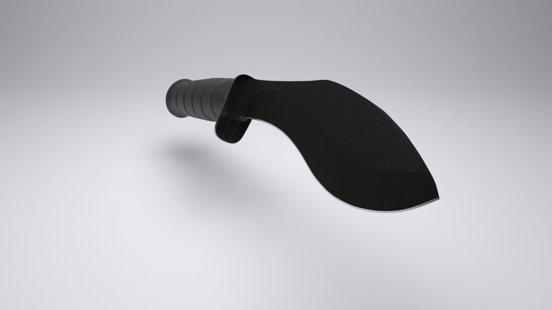 Kukri Knife Low-poly 3D model_5
