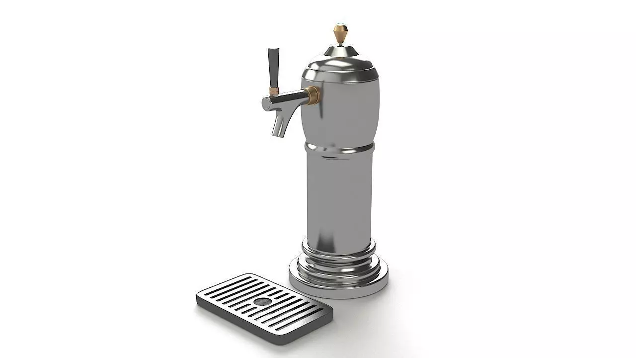 Beer Tap 3D model_0