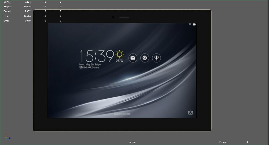 Model3D Tablet 3D model_4