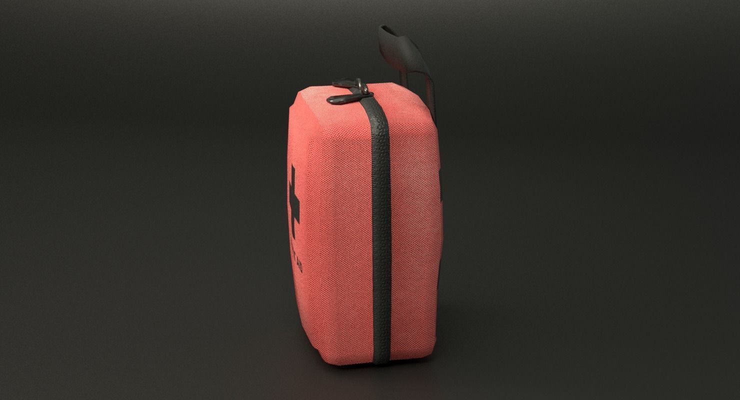 First Aid Kit Low-poly 3D model_19