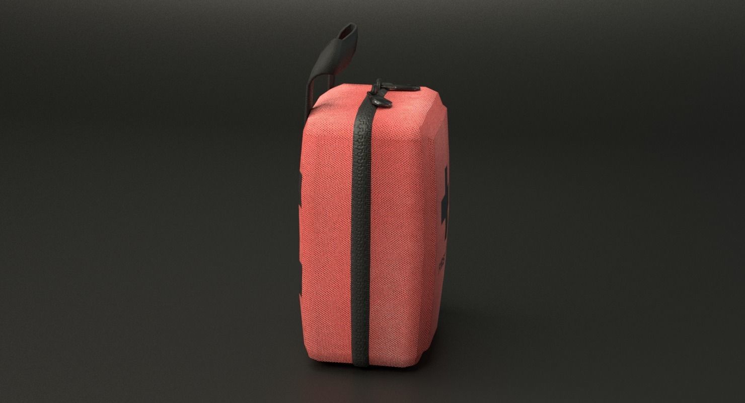 First Aid Kit Low-poly 3D model_29