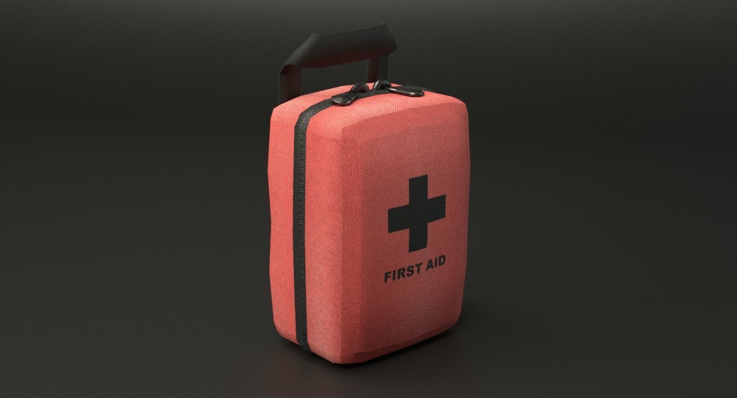 First Aid Kit Low-poly 3D model_31