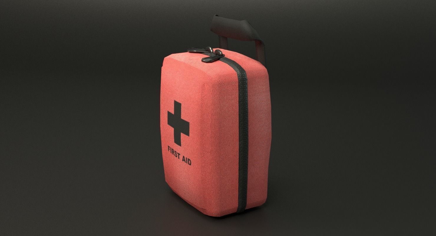 First Aid Kit Low-poly 3D model_18