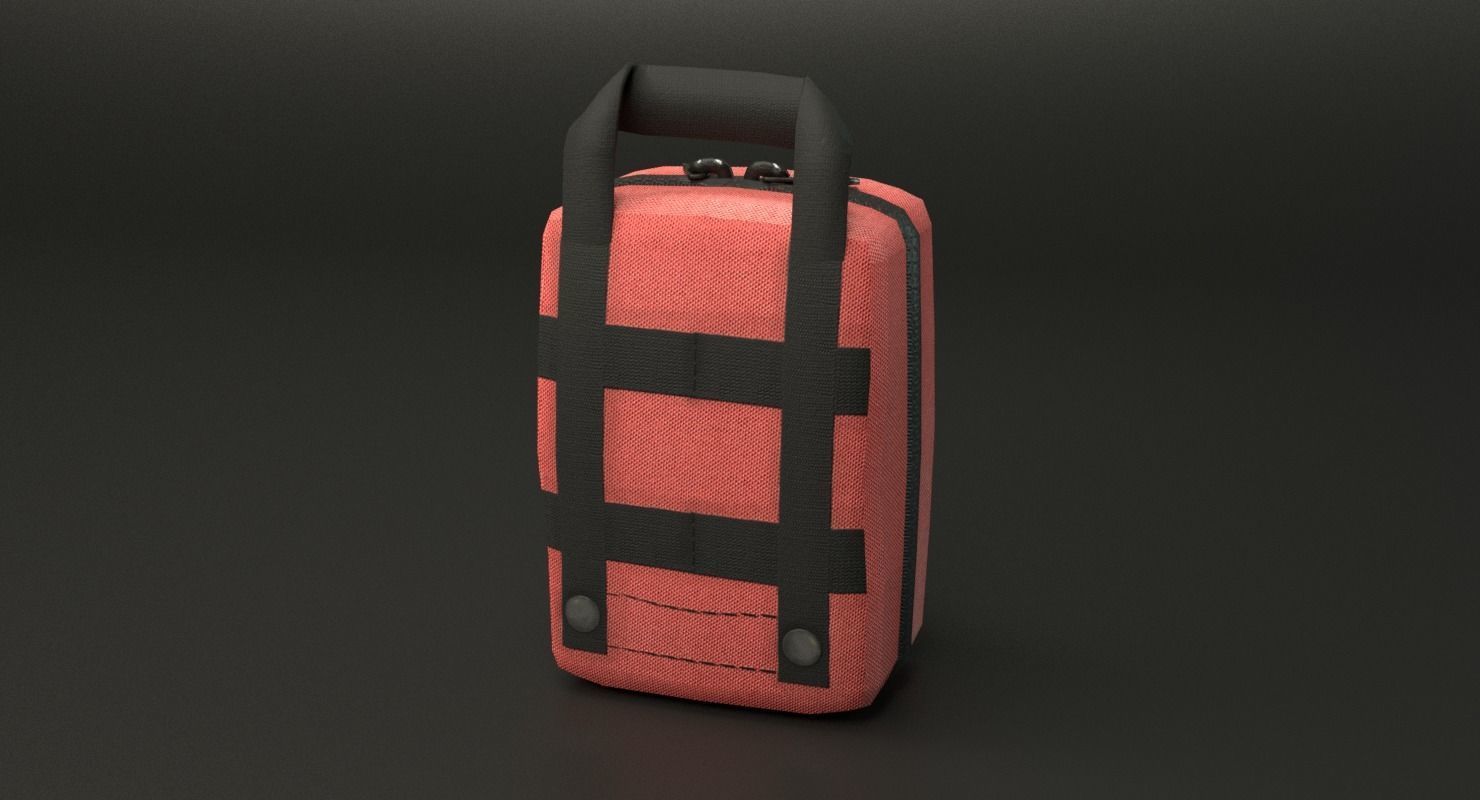First Aid Kit Low-poly 3D model_25