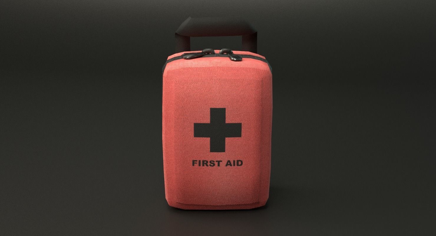 First Aid Kit Low-poly 3D model_15
