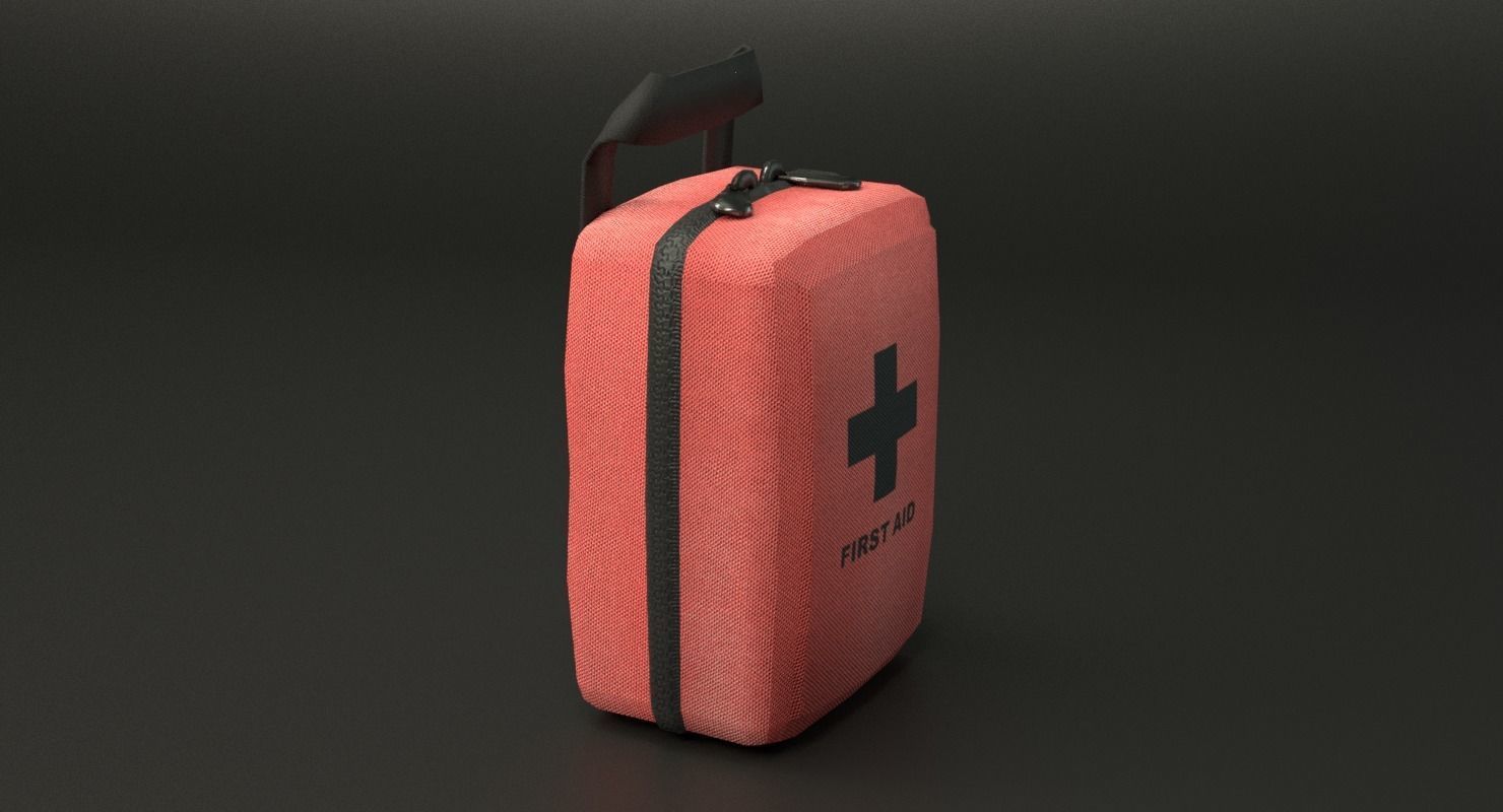 First Aid Kit Low-poly 3D model_30