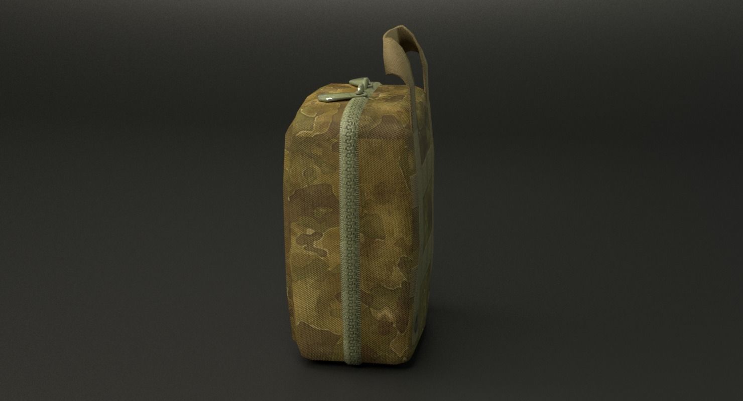Military First Aid Kit Low-poly 3D model_20