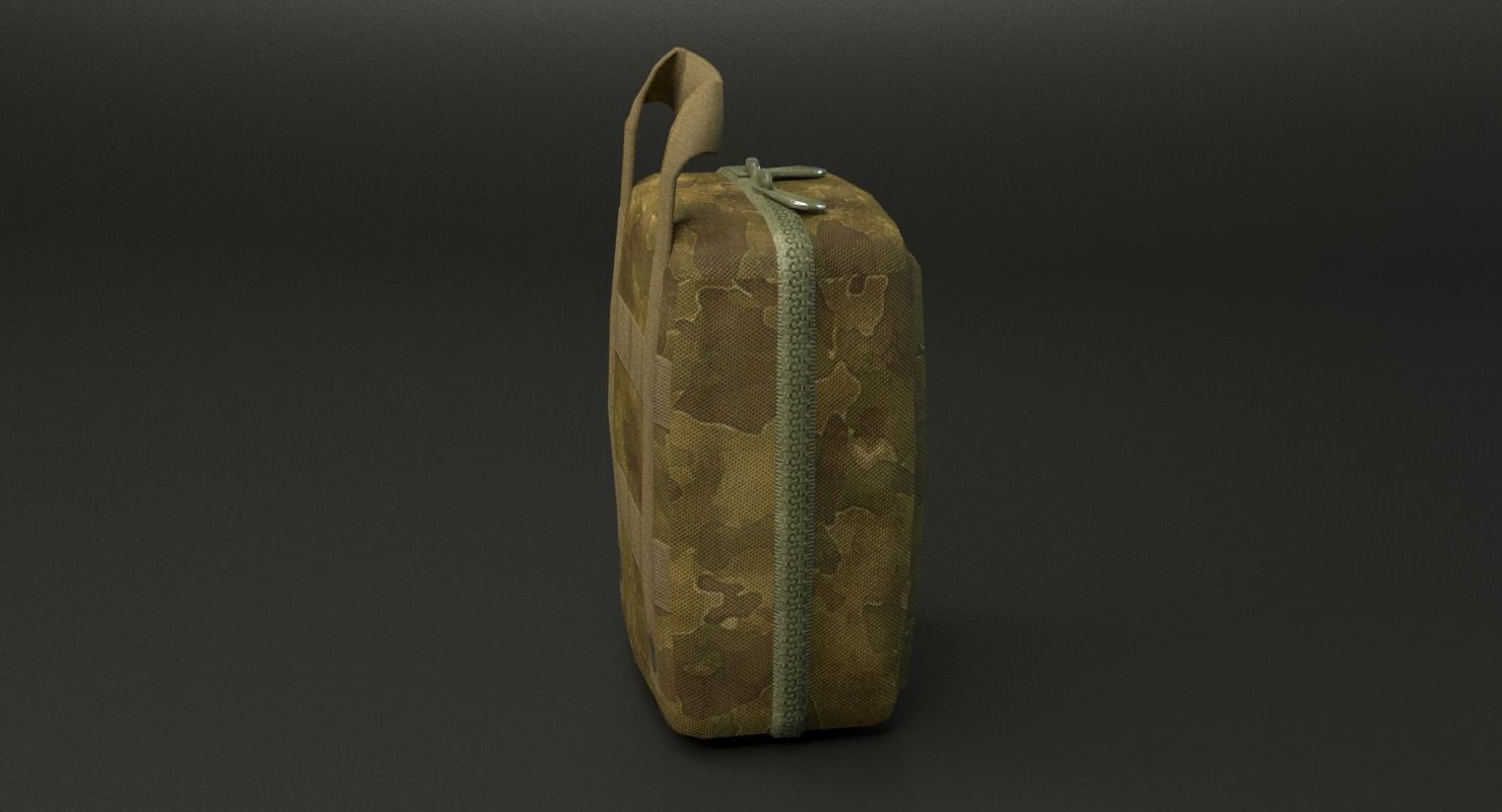 Military First Aid Kit Low-poly 3D model_28