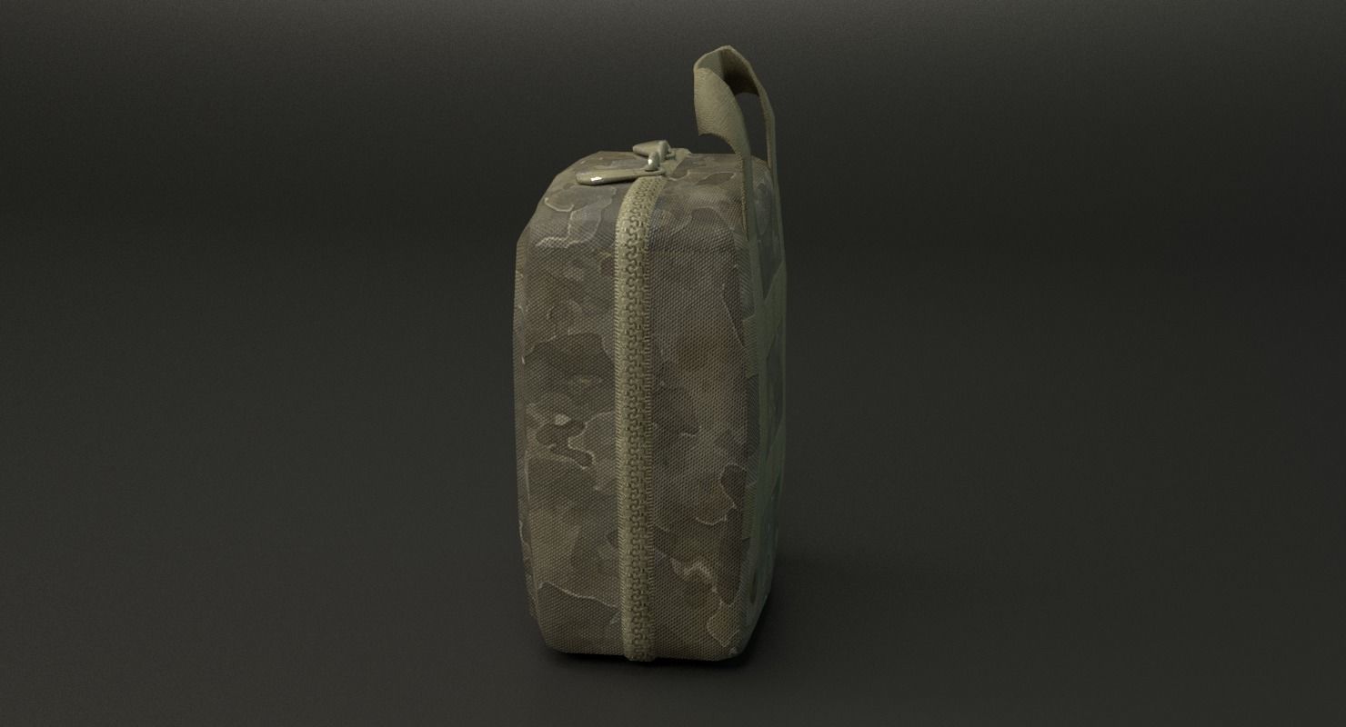 Military First Aid Kit Low-poly 3D model_20