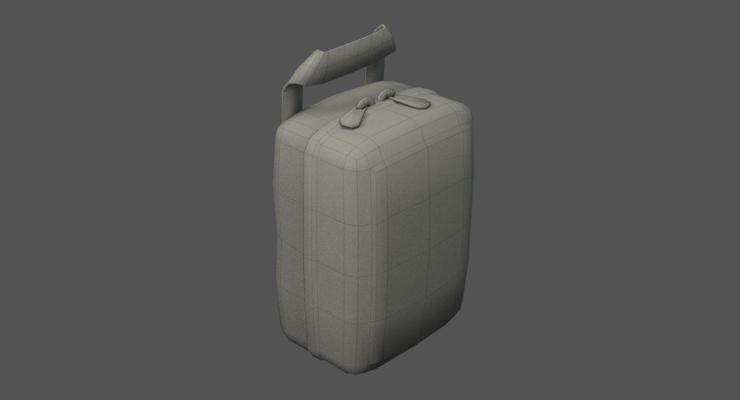 Military First Aid Kit Low-poly 3D model_11