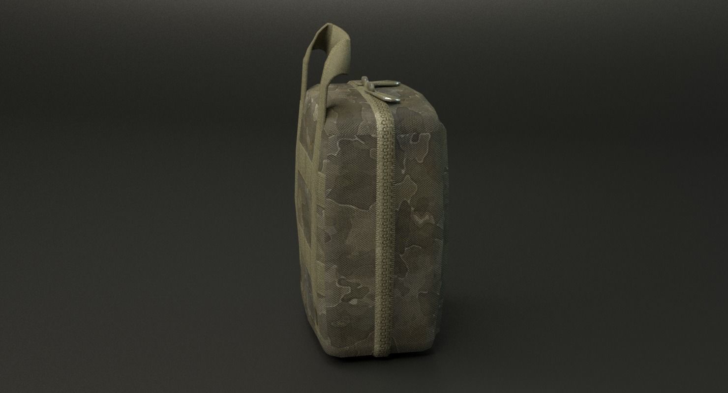 Military First Aid Kit Low-poly 3D model_28