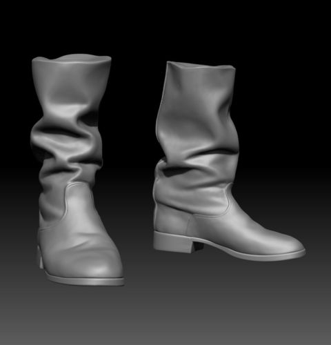 Boots pair of Free 3D model