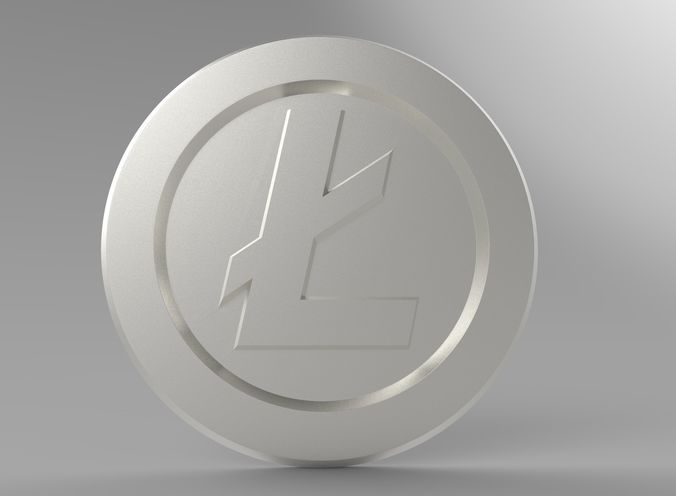 Litecoin 3D print model