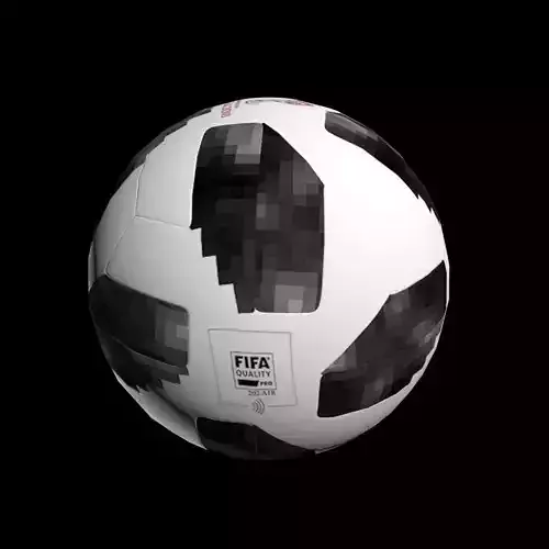 Adidas Telstar 18 Free low-poly 3D model