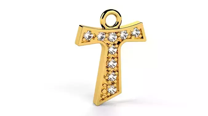 Tau cross jewelry pedant