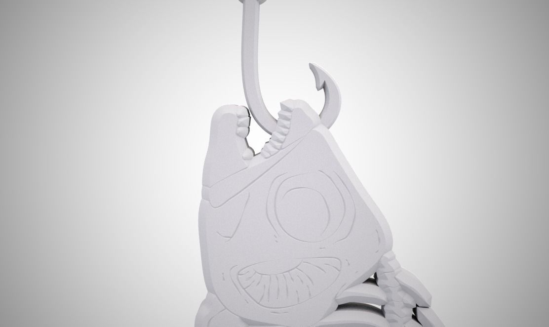 Fishbone Necklace 3D print model_7