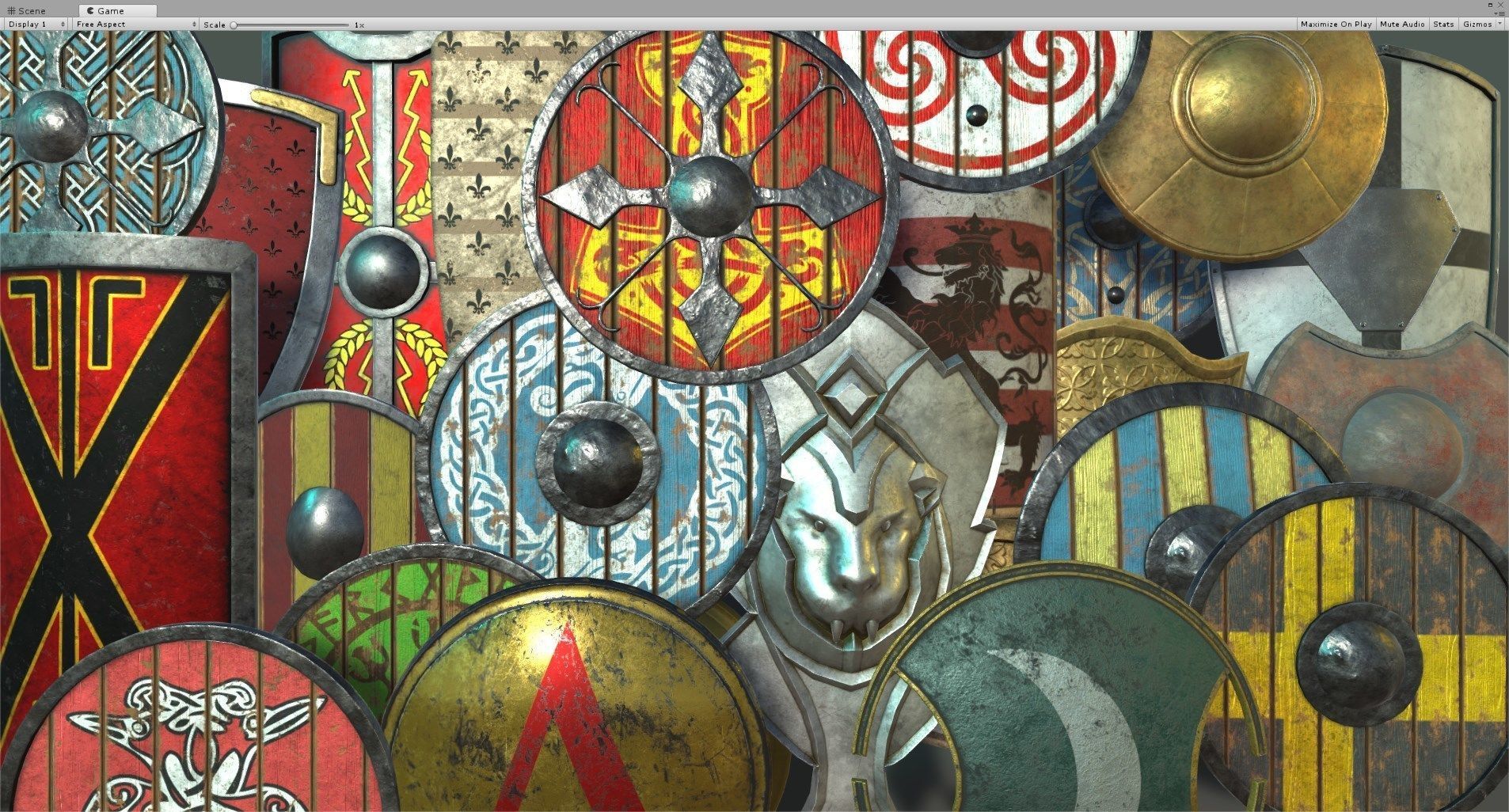 Medieval Shields Collection Vol1 Low-poly 3D model_5