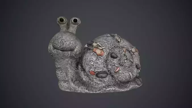 Snail Sculpture PBR Game Ready
