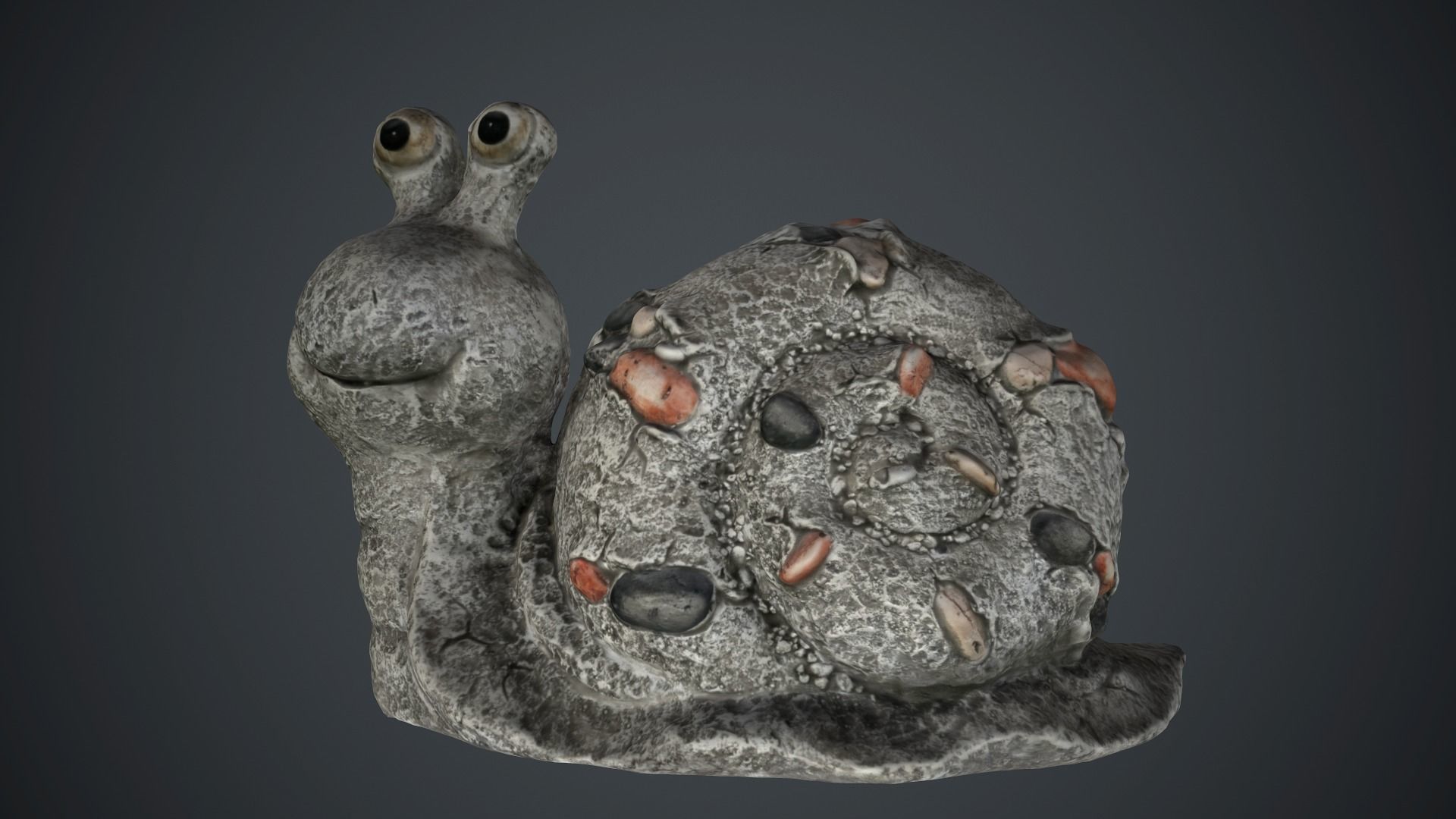 Snail Sculpture PBR Game Ready Low-poly 3D model_2